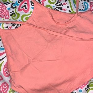 Peach color halter top